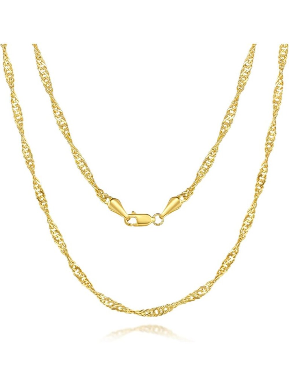 Dainty 14K Gold Necklace for Women & Men - Elegant Birthday Gift, Non-Tarnish